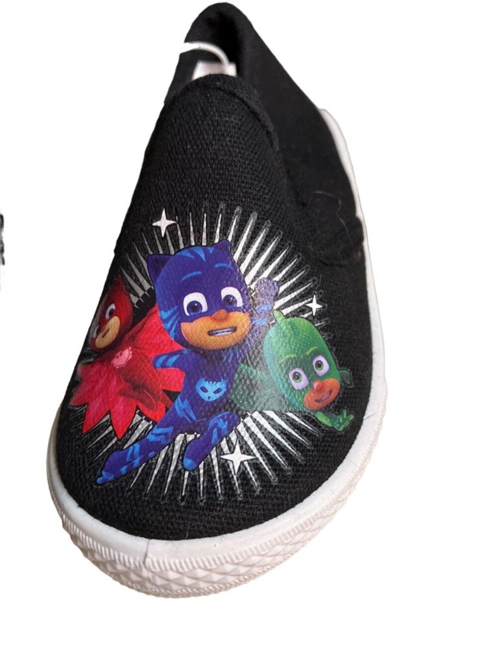 PJ Masks Black Slip-On Canvas Shoes Size 6 Kids Casual Sneakers With Tags - Picture 15 of 16